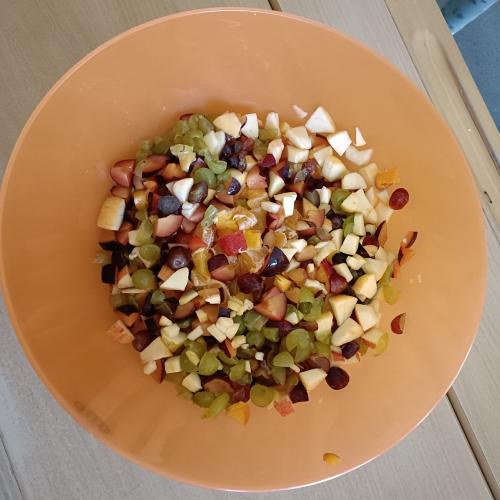 Obstsalat, das Ergebnis