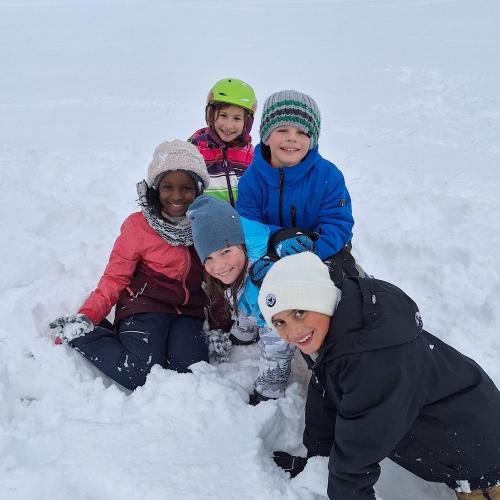Spielen im Schnee 3c